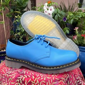 New Dr. Martens 1461 Turquoise Blue Oxfords w/ Translucent Soles
